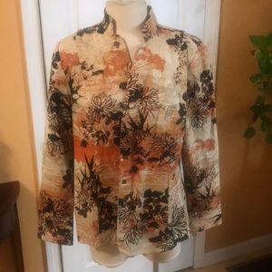 Coldwater Creek Floral Jacket
